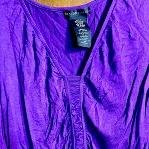 Design History Purple Iris Top